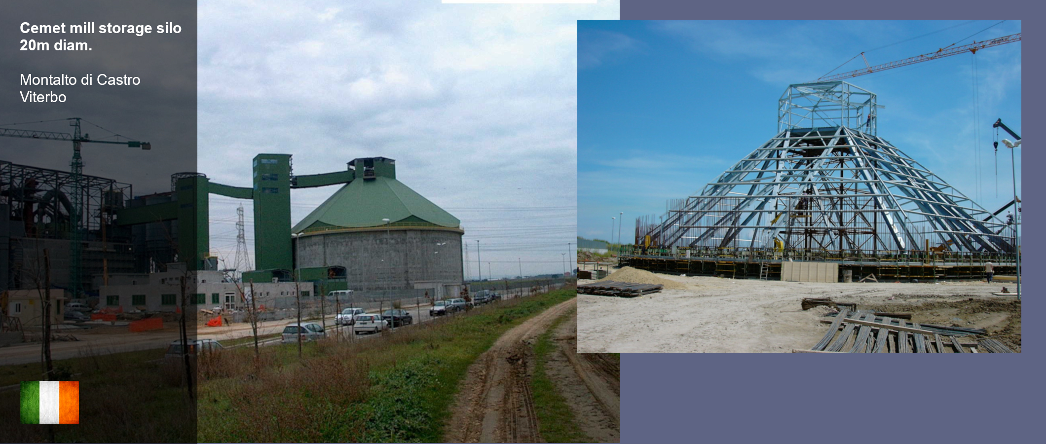 Cement mill storage silo 20 m diam